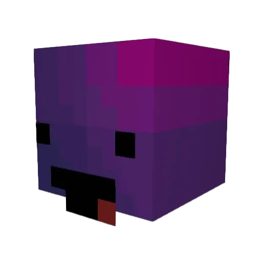 ArielNK Minecraft avatar head, 3D render