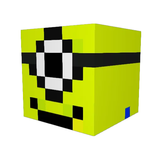 ArielTheGreat Minecraft avatar head, 3D render