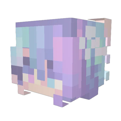 Ariel_Lin Minecraft avatar head, 3D render