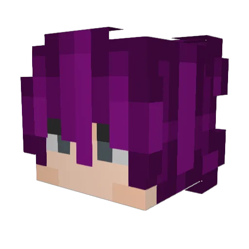 Arieratz Minecraft avatar head, 3D render