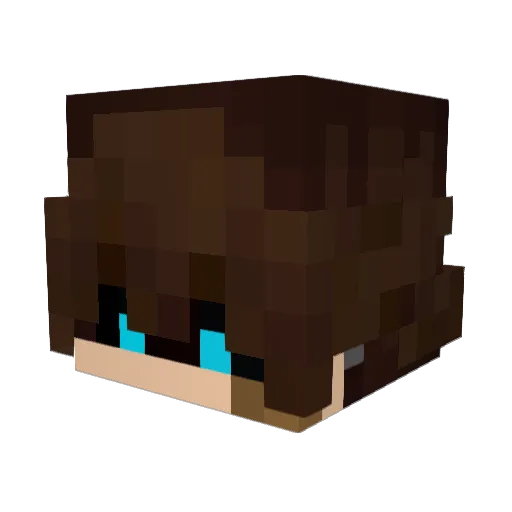 Aries0418 Minecraft avatar head, 3D render