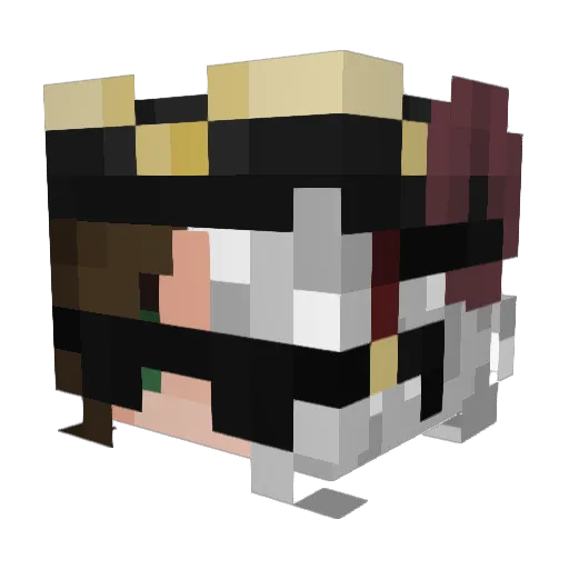 Aries3357 Minecraft avatar head, 3D render