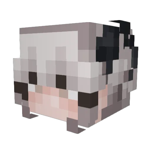 Aries Minecraft avatar head, 3D render