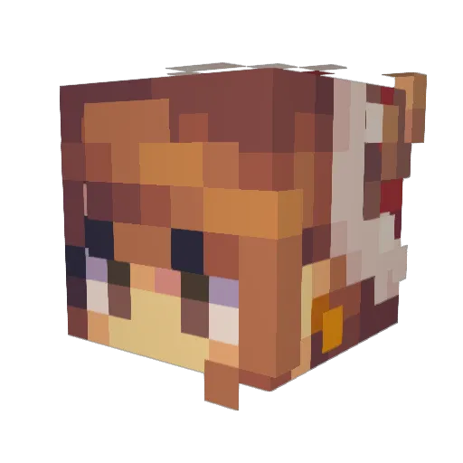 AriesEmber Minecraft avatar head, 3D render