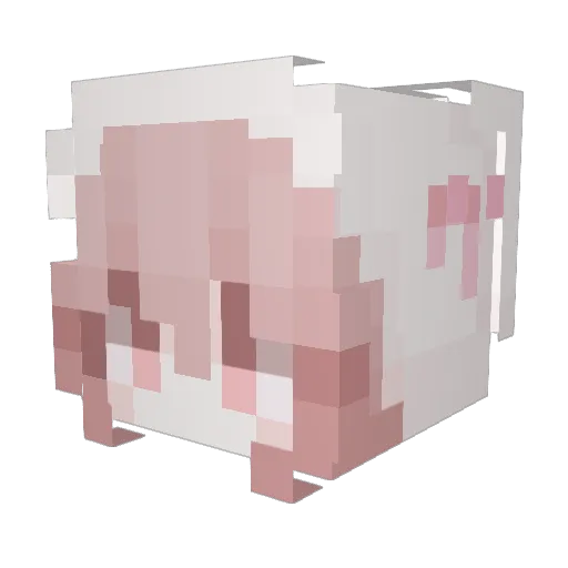 AriesYay Minecraft avatar head, 3D render