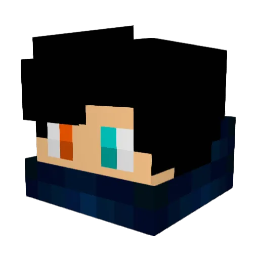 Ariexz Minecraft avatar head, 3D render