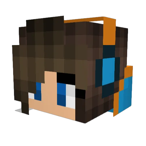 Ariez0412 Minecraft avatar head, 3D render