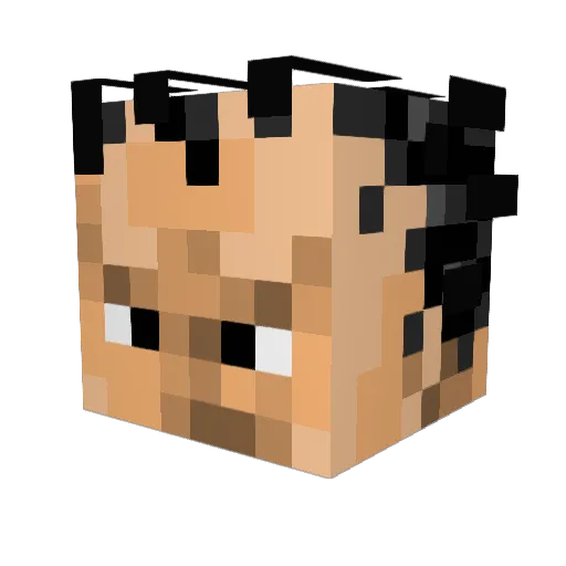 Arif_Iqbal Minecraft avatar head, 3D render