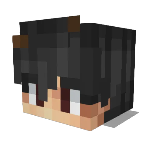 Arifhebat Minecraft avatar head, 3D render