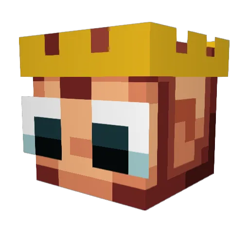 Arifugurcag Minecraft avatar head, 3D render