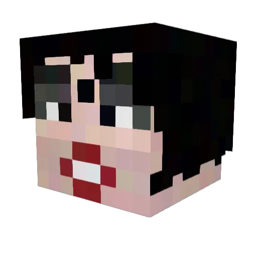 Arigooch Minecraft avatar head, 3D render