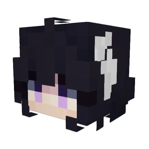 Arihik Minecraft avatar head, 3D render