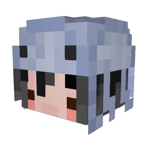 AriiLynn Minecraft avatar head, 3D render