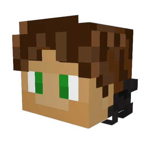 Arija_D Minecraft avatar head, 3D render