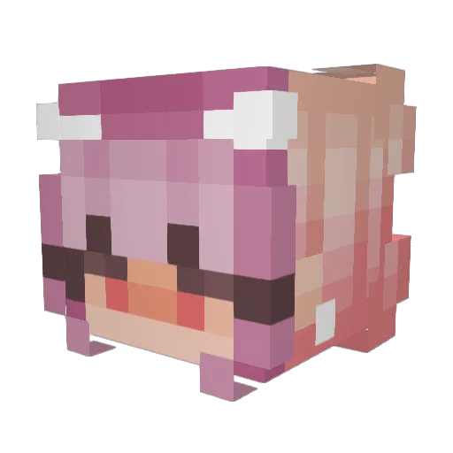 ArilliPlays Minecraft avatar head, 3D render
