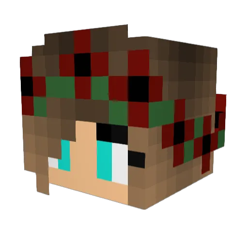 Arilyn716 Minecraft avatar head, 3D render