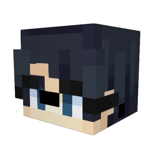 Arimaah Minecraft avatar head, 3D render