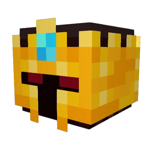 Arimellia Minecraft avatar head, 3D render