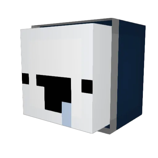 Arimo_1 Minecraft avatar head, 3D render