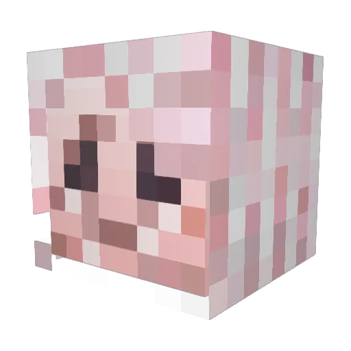 ArinEyes Minecraft avatar head, 3D render