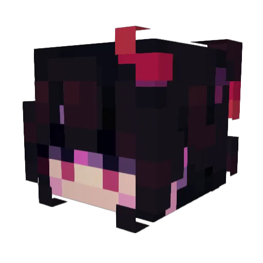 Arinaa_ Minecraft avatar head, 3D render