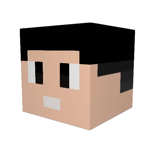 Arinbootsveld Minecraft avatar head, 3D render