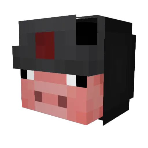 AringaFritta Minecraft avatar head, 3D render