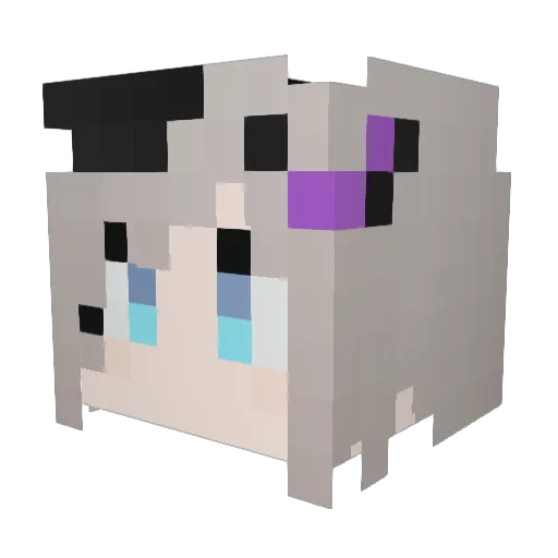 Arinisn Minecraft avatar head, 3D render