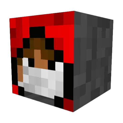 Arion77777 Minecraft avatar head, 3D render