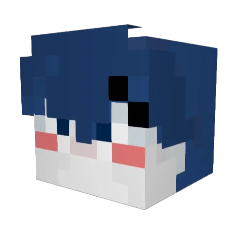 ArionP Minecraft avatar head, 3D render