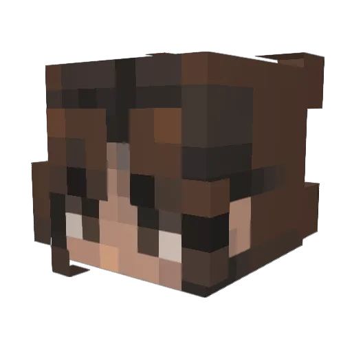 Arioncultz Minecraft avatar head, 3D render