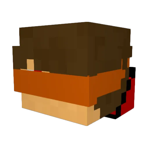Ariosoft Minecraft avatar head, 3D render
