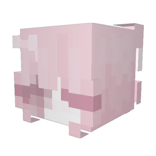 Aririin Minecraft avatar head, 3D render