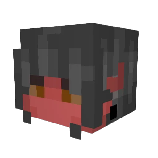 ArisRestor Minecraft avatar head, 3D render