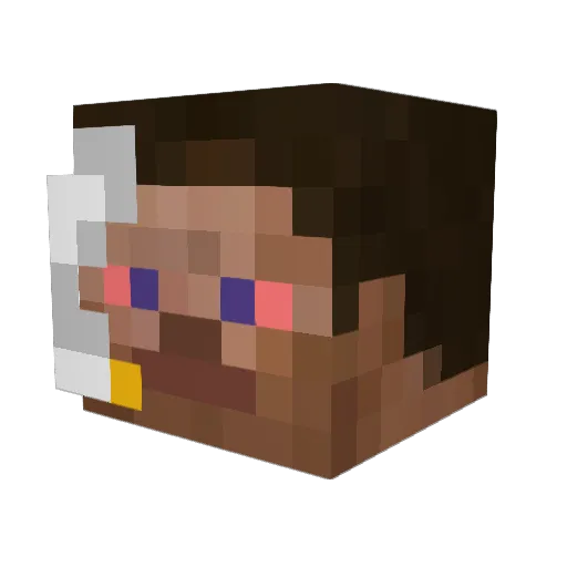 Arisbulles_117 Minecraft avatar head, 3D render