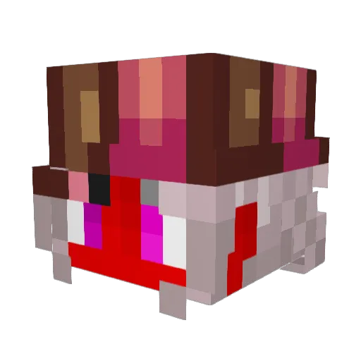 Ariscis Minecraft avatar head, 3D render