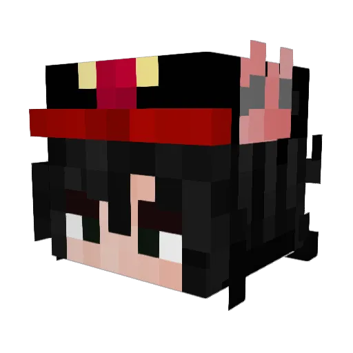 Arish54 Minecraft avatar head, 3D render