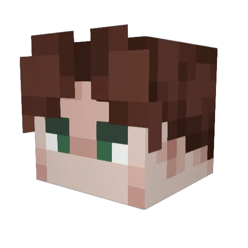 Aristocrat7382 Minecraft avatar head, 3D render