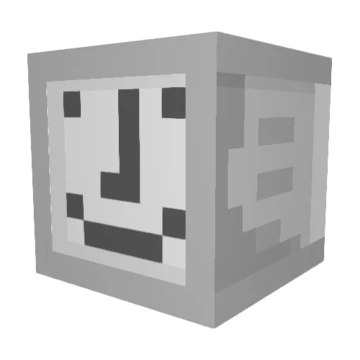 Aristot Minecraft avatar head, 3D render