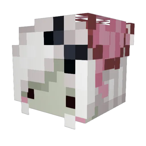 Aritheria Minecraft avatar head, 3D render