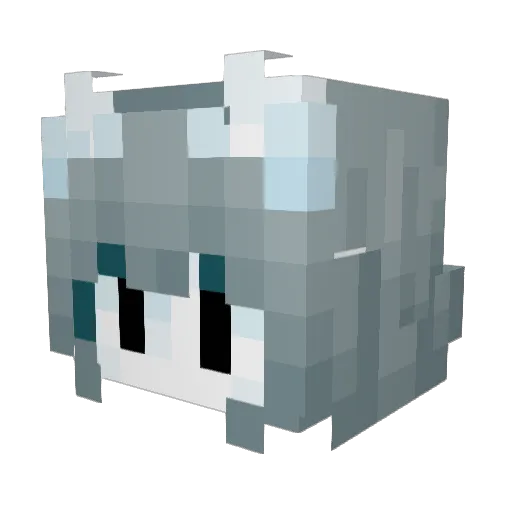 Aritoksik Minecraft avatar head, 3D render