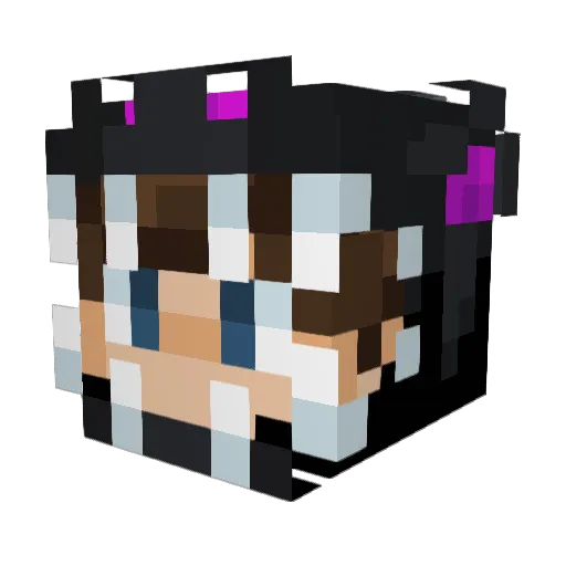 AritzMoDDing Minecraft avatar head, 3D render