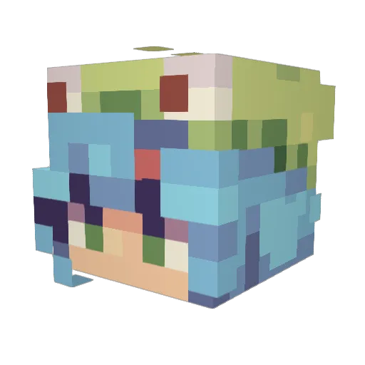 Arium_ Minecraft avatar head, 3D render