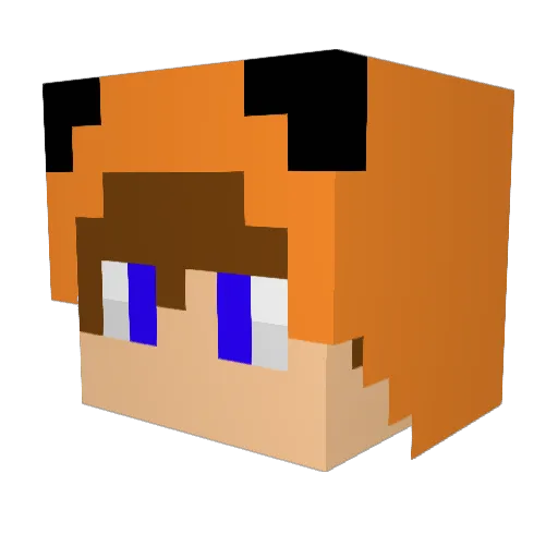 Arius31 Minecraft avatar head, 3D render