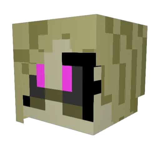 AriusD3m0n Minecraft avatar head, 3D render