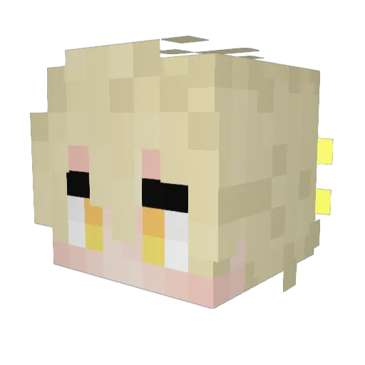 AriusVoid Minecraft avatar head, 3D render