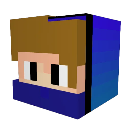 Arius_02 Minecraft avatar head, 3D render