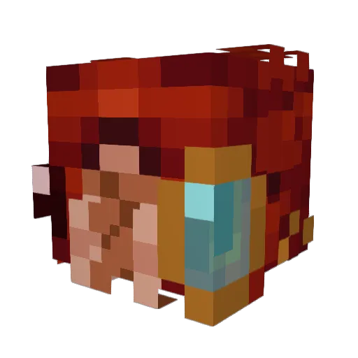 Arixm3thes Minecraft avatar head, 3D render