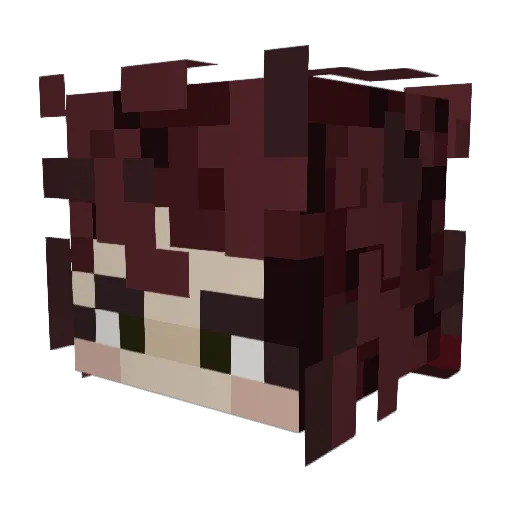 Ariya1010 Minecraft avatar head, 3D render
