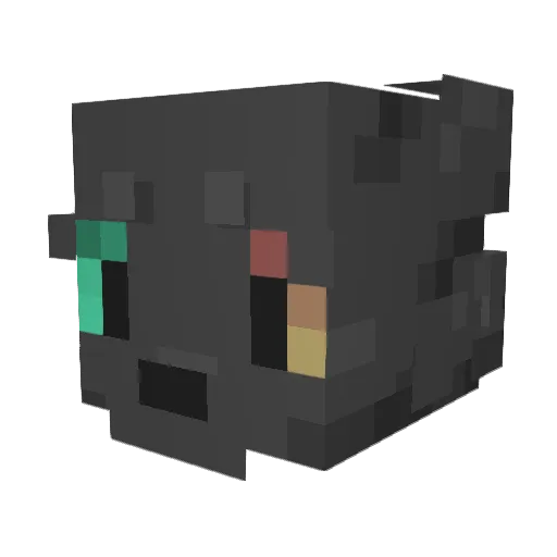 Ariyah02 Minecraft avatar head, 3D render